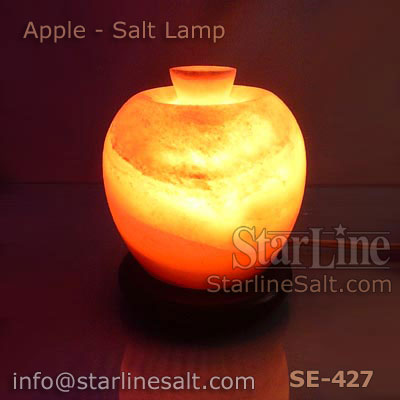 Apple Salt Lamp